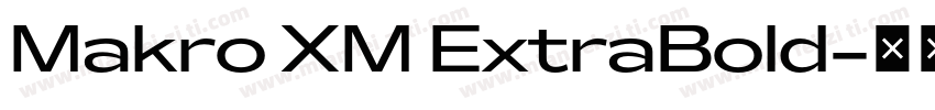 Makro XM ExtraBold字体转换